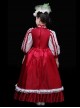 Exquisite European Style Glossy Satin Lace Hat Bowknot Children Catwalk Party Costumes Classic Lolita Girl Long Dress