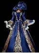 Gorgeous European Aristocrats Concert Stage Play Classic Lolita Prom Large Lace Ruffle Sleeves Shiny Dress