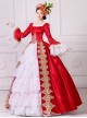 Princess Dress Model Stage Performance Satin Classic Embroidery Lolita Prom Long Sleeves Dress