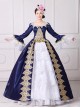 Princess Dress Model Stage Performance Satin Classic Embroidery Lolita Prom Long Sleeves Dress