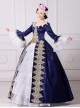 Princess Dress Model Stage Performance Satin Classic Embroidery Lolita Prom Long Sleeves Dress