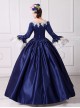 Princess Dress Model Stage Performance Satin Classic Embroidery Lolita Prom Long Sleeves Dress