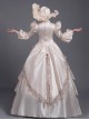 Champagne Elegant Lady Photo Party European Palace Style Classic Lolita Prom Long Cake Dress