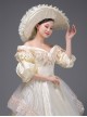 Champagne Color Ruffles Victorian French Lady Drama Performance Palace Lolita Prom Elegant Off Shoulder Dance Dress