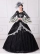 Gorgeous Elegant Lace Europe Nobility Lolita Prom Costumes Lace Ruffles Neckline Long Tail Dress