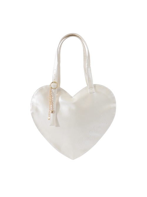 Medium Pancakes Series Versatile Daily Cute Heart Shape Sweet Lolita JK Uniform Portable Bag