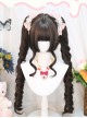 Sporadic Series Dark Color French Roman Roll Doll Sense Tiger Mouth Clip Twin Ponytails Sweet Lolita Wig