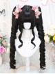 Sporadic Series Dark Color French Roman Roll Doll Sense Tiger Mouth Clip Twin Ponytails Sweet Lolita Wig