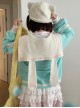 Miku Co-Branded Kawaii Fashion Soft Girl Loose Green Sailor Collar Bunny Ears Sweater