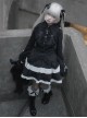 Dreamer Series Cross Pendant Elegant Lace Ouji Slim Fit Gothic Lolita Ruffles Long Sleeve Shirt