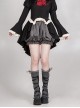 Eternal Night Banquet Series Gothic Style Ouji Fashion Gray Retro Ruffle Fluffy Lantern Short Pants