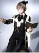 Prayer Series Retro Black Ouji Fashion Church Priest Holy Cross Lolita Lapel Suit Tuxedo Coat