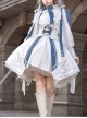 Starry Knight Series White Holy Handsome Military Uniform Classic Lolita Bowknot Tie Shirt Skirt Set