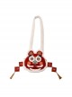 Festive Chinoiserie New Year Red Traditional Culture Pretty Kawaii Fashion Cute Tiger Head Crossbody Bag