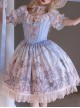 Dreamland Amusement Park Series Gorgeous Fish Bone Waist Round Neckline Sweet Lolita Puff Sleeves Princess Dress