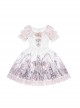 Dreamland Amusement Park Series Gorgeous Fish Bone Waist Round Neckline Sweet Lolita Puff Sleeves Princess Dress