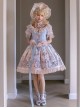 Dreamland Amusement Park Series Gorgeous Fish Bone Waist Round Neckline Sweet Lolita Puff Sleeves Princess Dress