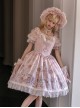 Dreamland Amusement Park Series Gorgeous Fish Bone Waist Round Neckline Sweet Lolita Puff Sleeves Princess Dress