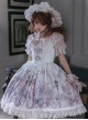 Dreamland Amusement Park Series Gorgeous Fish Bone Waist Round Neckline Sweet Lolita Puff Sleeves Princess Dress