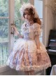 Dreamland Amusement Park Series Pretty Pony Chiffon Bowknot Sweet Lolita Apron Overskirt