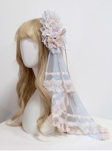 Dreamland Amusement Park Series Pretty Pony Embroidery Chiffon Lace Sweet Lolita Hanamaru