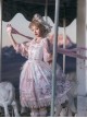 Dreamland Amusement Park Series Gorgeous Lace Bowknot Carousel Ferris Wheel Print Sweet Lolita Sleeveless Dress