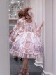 Dreamland Amusement Park Series Gorgeous Lace Bowknot Carousel Ferris Wheel Print Sweet Lolita Sleeveless Dress