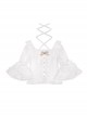 Dreamland Amusement Park Series Gorgeous Princess Style Sweet Lolita Lace Square Collar Ruff Sleeves Inner Shirt