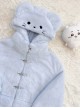 Rat Star Series Kawaii Fashion Cute Homegirl Y2K Light Little Mouse Daily Plush Hooded Coat