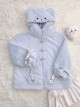 Rat Star Series Kawaii Fashion Cute Homegirl Y2K Light Little Mouse Daily Plush Hooded Coat