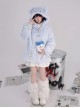 Rat Star Series Kawaii Fashion Cute Homegirl Y2K Light Little Mouse Daily Plush Hooded Coat