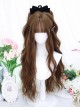 Poem Series Caramel Brown Water Ripple Long Curly Hair Straight Bangs Sweet Lolita Wig