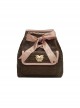 Sweet Chocolate Series Exquisite Hot Stamping Ribbon Sweet Lolita Elegant Chain Backpack Bag