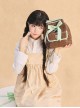 Sweet Chocolate Series Exquisite Hot Stamping Ribbon Sweet Lolita Elegant Chain Backpack Bag