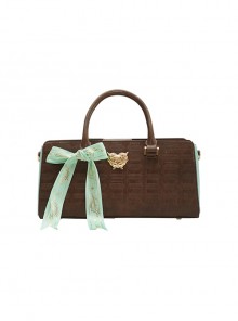 Sweet Chocolate Series Elegant Versatile Commuting French Style Classic Lolita Baguette Bag