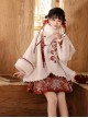 Spirit Snake Drum Series Chinese Style New Year Modified Hanfu Exquisite Embroidery Horse Face Skirt Fur Edge Cloak Set