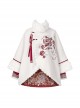 Spirit Snake Drum Series Chinese Style New Year Modified Hanfu Exquisite Embroidery Horse Face Skirt Fur Edge Cloak Set