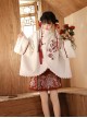 Spirit Snake Drum Series Chinese Style New Year Modified Hanfu Exquisite Embroidery Horse Face Skirt Fur Edge Cloak Set