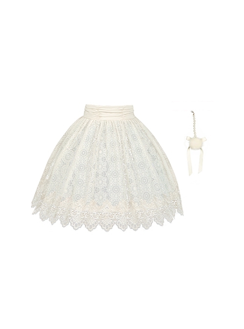 Twilight Choir Series Classic Lolita Sweet Retro Doll Sense Slightly Transparent Lace Apron