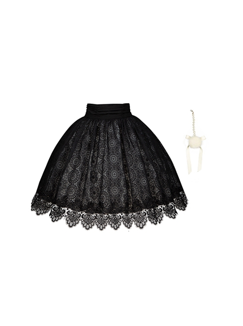 Twilight Choir Series Classic Lolita Sweet Retro Doll Sense Slightly Transparent Lace Apron