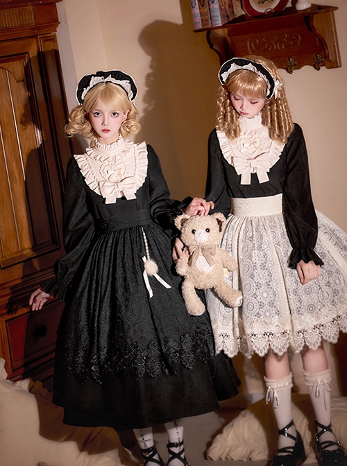 Twilight Choir Series Classic Lolita Sweet Retro Doll Sense Slightly Transparent Lace Apron