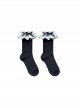 Daily Versatile Japanese Style JK Soft Girl Bowknot Lace Sweet Lolita Cotton Middle Short Socks