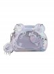 Fierce Little Bear Series Eye Mask Round Ears Sweet Kawaii Fashion Quadratic Element Chic Itabag Crossbody Bag