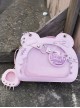 Fierce Little Bear Series Eye Mask Round Ears Sweet Kawaii Fashion Quadratic Element Chic Itabag Crossbody Bag