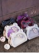 Fierce Little Bear Series Eye Mask Round Ears Sweet Kawaii Fashion Quadratic Element Chic Itabag Crossbody Bag