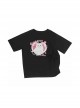 Let's Be Friends Series Sweet Cat Print Drawstring Slit Design Kawaii Fashion Loose Short Sleeves T Shirt