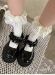 Ribbon Bowknot Ruffles Satin Flower Embroidery Lace Cute Sweet Lolita Middle Short Tube Socks