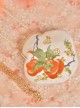 Good Persimmon Series Auspicious Classic Chinese Hanfu Cheongsam Kawaii Fashion Pearl Handle Embroidered Handbag