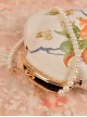 Good Persimmon Series Auspicious Classic Chinese Hanfu Cheongsam Kawaii Fashion Pearl Handle Embroidered Handbag