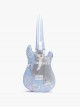 Cool Contrasting Design Unique Guitar Shape Punk Metal Rivet Chain Decoration Kawaii Fashion Bag